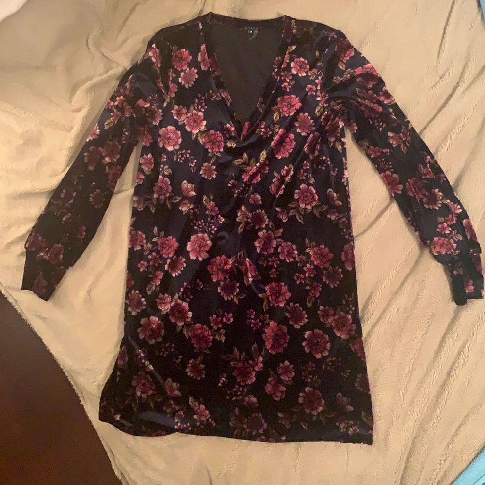 Velvet mini dress